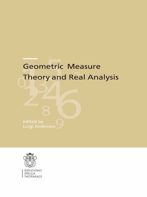 cover image of Geometric Measure Theory and Real Analysis